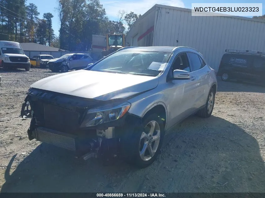 2020 Mercedes-Benz Gla 250 VIN: WDCTG4EB3LU023323 Lot: 40856659