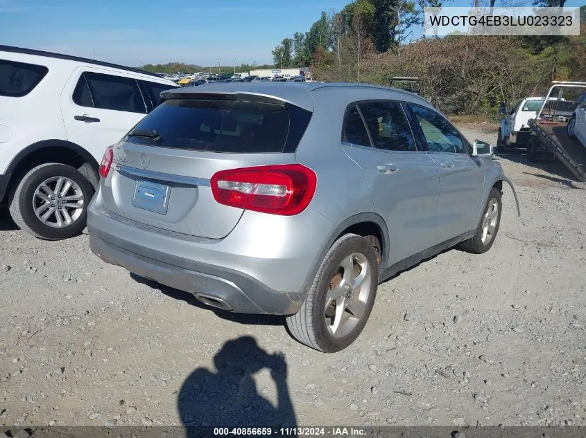 2020 Mercedes-Benz Gla 250 VIN: WDCTG4EB3LU023323 Lot: 40856659