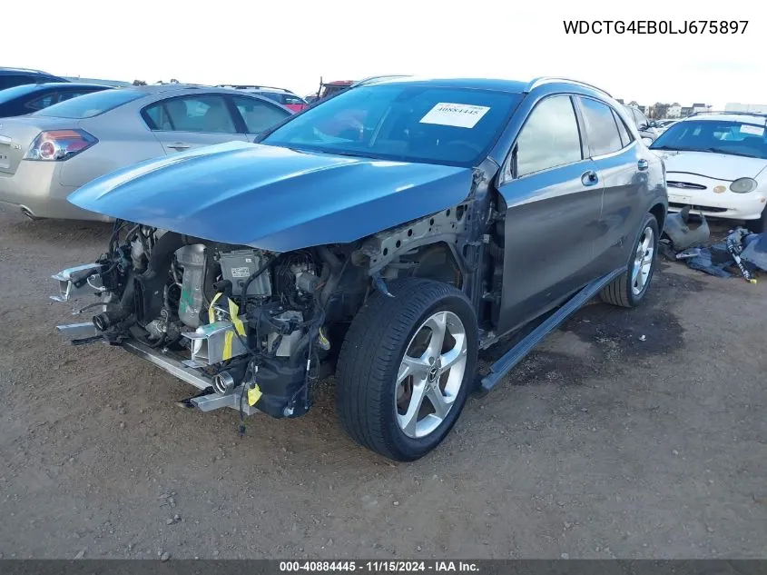 2020 Mercedes-Benz Gla 250 VIN: WDCTG4EB0LJ675897 Lot: 40884445