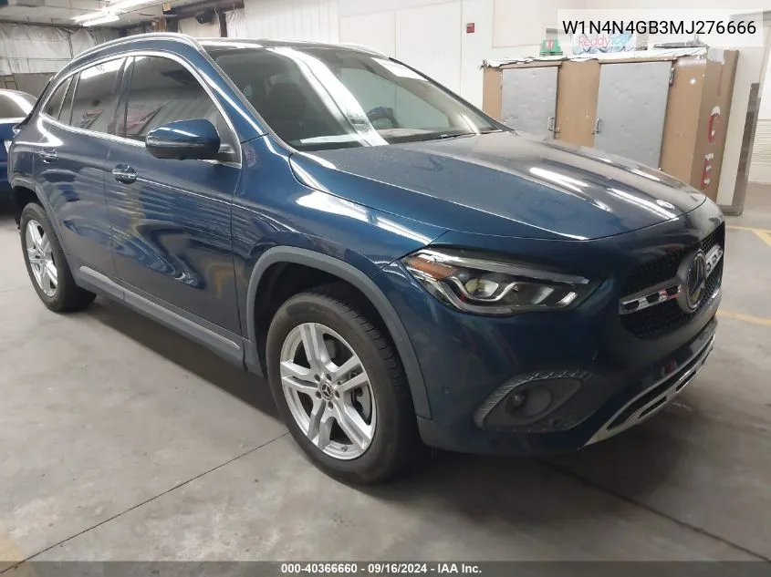 2021 Mercedes-Benz Gla 250 VIN: W1N4N4GB3MJ276666 Lot: 40366660