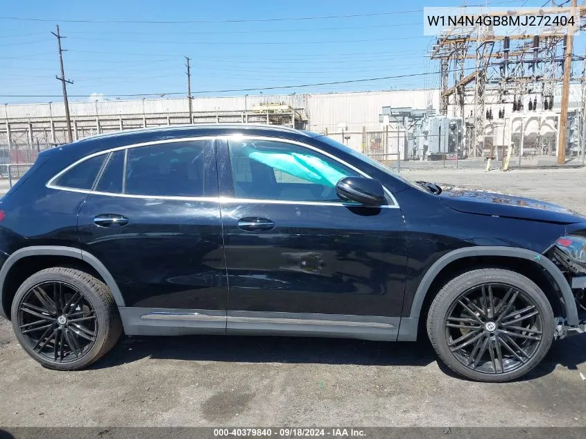 2021 Mercedes-Benz Gla 250 VIN: W1N4N4GB8MJ272404 Lot: 40379840