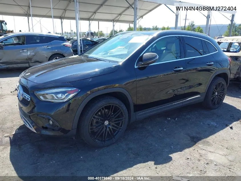 2021 Mercedes-Benz Gla 250 VIN: W1N4N4GB8MJ272404 Lot: 40379840