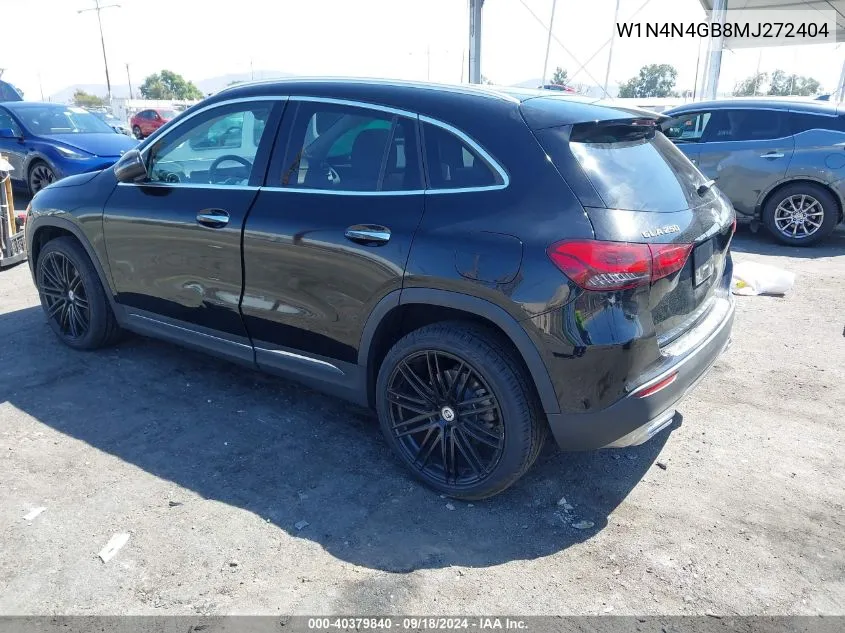 2021 Mercedes-Benz Gla 250 VIN: W1N4N4GB8MJ272404 Lot: 40379840