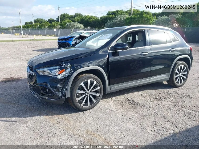 2021 Mercedes-Benz Gla 250 VIN: W1N4N4GB5MJ268245 Lot: 40754014