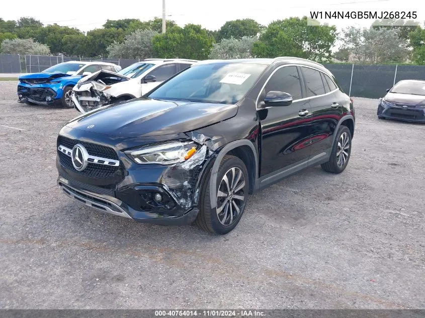 2021 Mercedes-Benz Gla 250 VIN: W1N4N4GB5MJ268245 Lot: 40754014