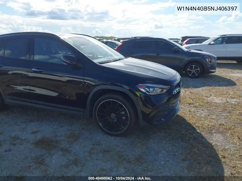 2022 Mercedes-Benz Gla 250 VIN: W1N4N4GB5NJ406397 Lot: 40495562