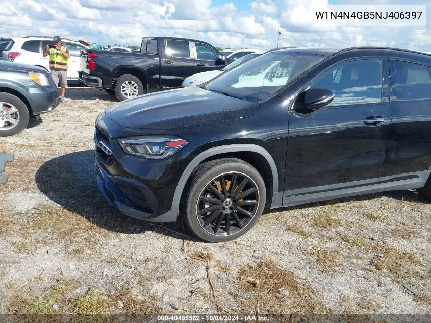 2022 Mercedes-Benz Gla 250 VIN: W1N4N4GB5NJ406397 Lot: 40495562