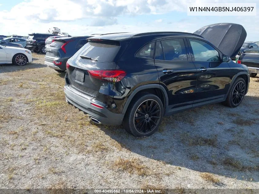 2022 Mercedes-Benz Gla 250 VIN: W1N4N4GB5NJ406397 Lot: 40495562