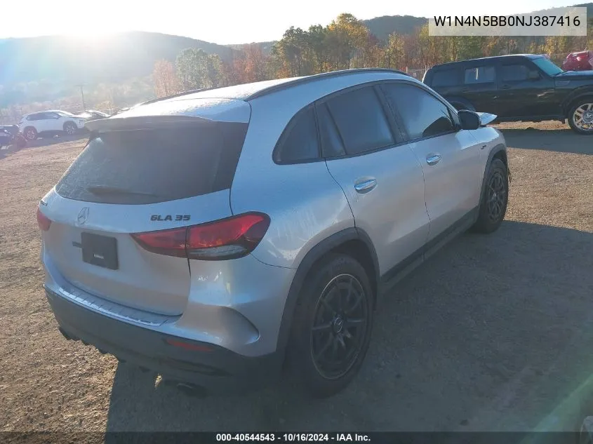 2022 Mercedes-Benz Amg Gla 35 4Matic VIN: W1N4N5BB0NJ387416 Lot: 40544543