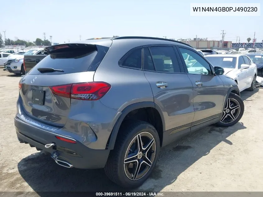 2023 Mercedes-Benz Gla 250 VIN: W1N4N4GB0PJ490230 Lot: 39691511