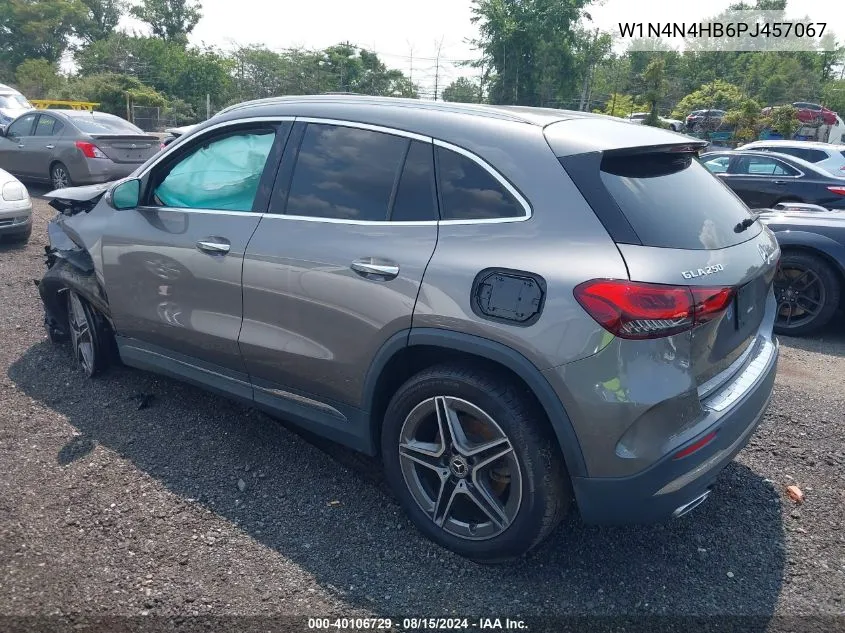 2023 Mercedes-Benz Gla 250 4Matic VIN: W1N4N4HB6PJ457067 Lot: 40106729