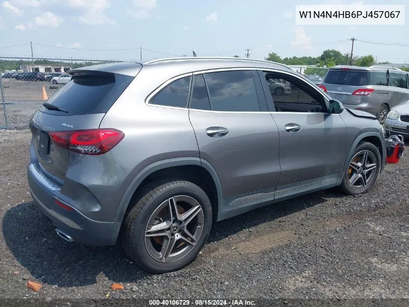 2023 Mercedes-Benz Gla 250 4Matic VIN: W1N4N4HB6PJ457067 Lot: 40106729