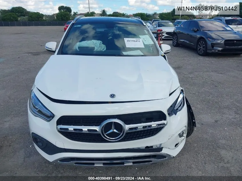 2023 Mercedes-Benz Gla 250 VIN: W1N4N4GB7PJ510442 Lot: 40398491