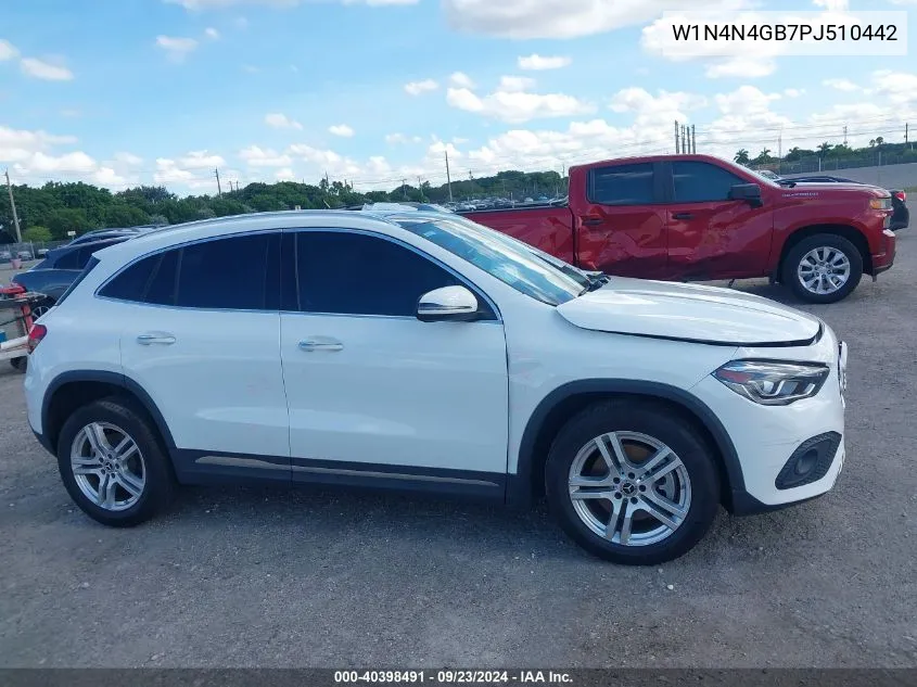 2023 Mercedes-Benz Gla 250 VIN: W1N4N4GB7PJ510442 Lot: 40398491