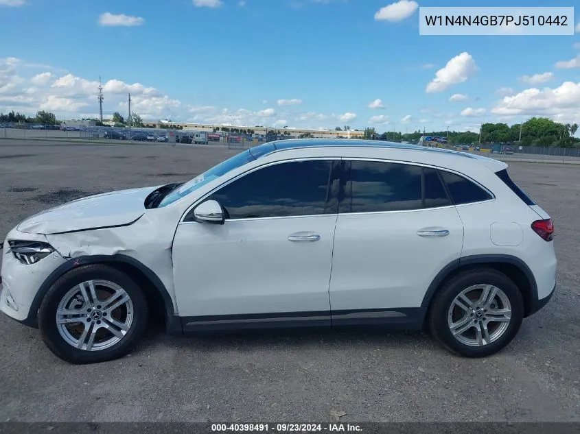 2023 Mercedes-Benz Gla 250 VIN: W1N4N4GB7PJ510442 Lot: 40398491