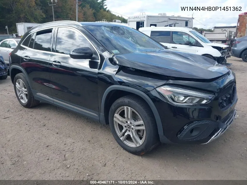 2023 Mercedes-Benz Gla 250 4Matic VIN: W1N4N4HB0P1451362 Lot: 40467171