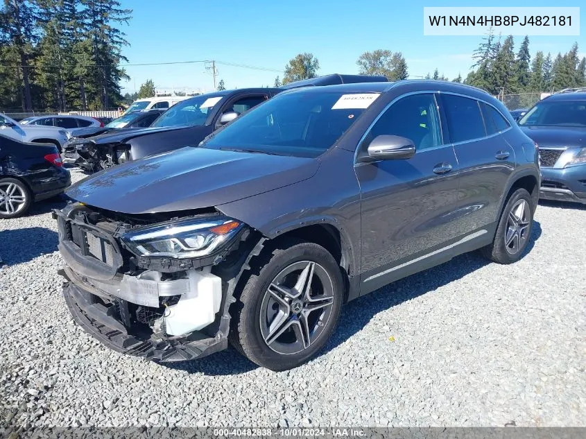 2023 Mercedes-Benz Gla 250 4Matic VIN: W1N4N4HB8PJ482181 Lot: 40482838