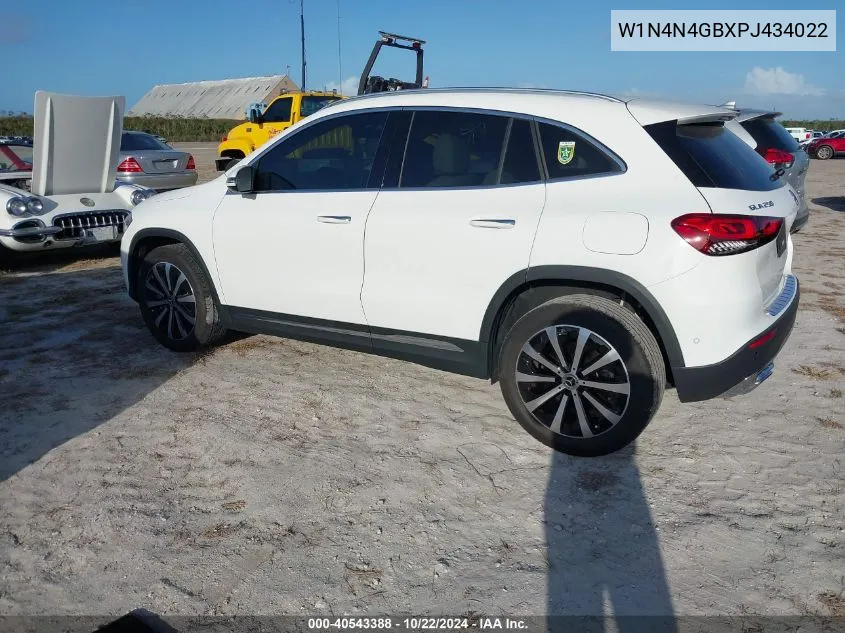 2023 Mercedes-Benz Gla 250 VIN: W1N4N4GBXPJ434022 Lot: 40543388