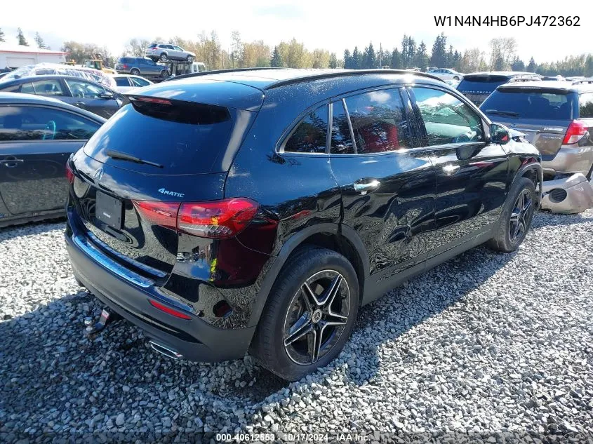 2023 Mercedes-Benz Gla 250 4Matic VIN: W1N4N4HB6PJ472362 Lot: 40612553