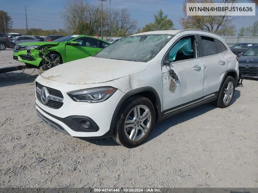 2023 Mercedes-Benz Gla 250 4Matic VIN: W1N4N4HB8PJ516636 Lot: 40741446