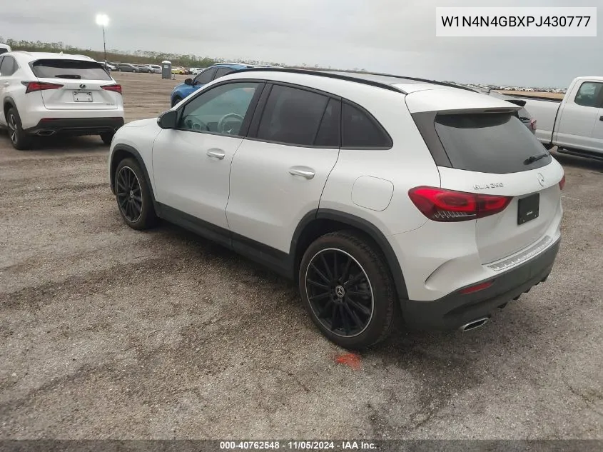 2023 Mercedes-Benz Gla 250 VIN: W1N4N4GBXPJ430777 Lot: 40762548