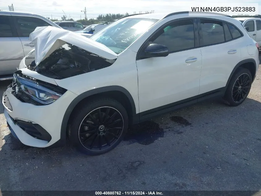 2023 Mercedes-Benz Gla 250 VIN: W1N4N4GB3PJ523883 Lot: 40880762