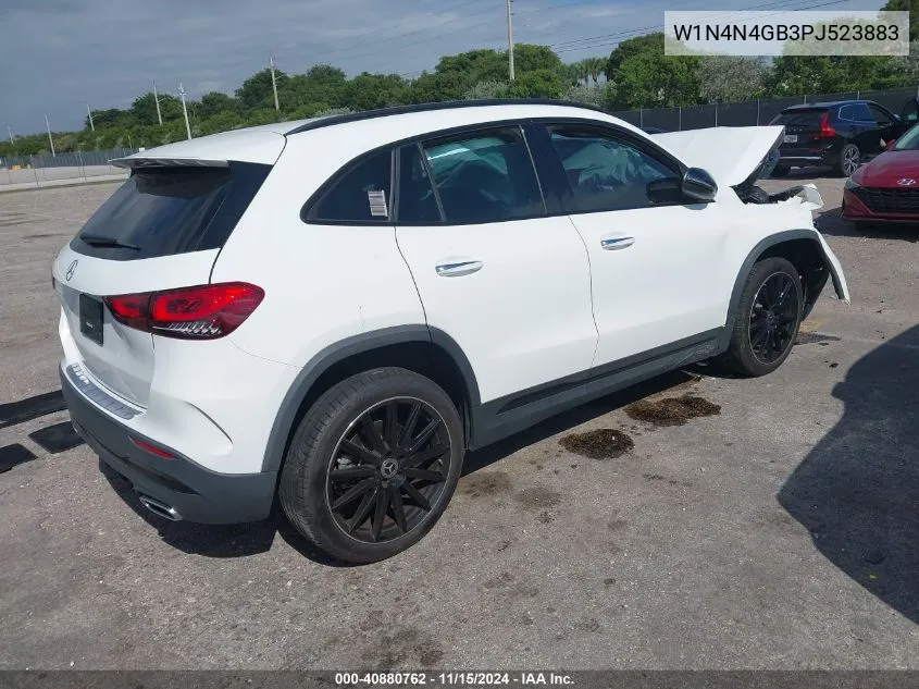 2023 Mercedes-Benz Gla 250 VIN: W1N4N4GB3PJ523883 Lot: 40880762