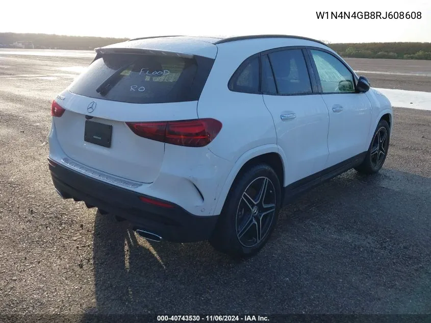 2024 Mercedes-Benz Gla 250 VIN: W1N4N4GB8RJ608608 Lot: 40743530