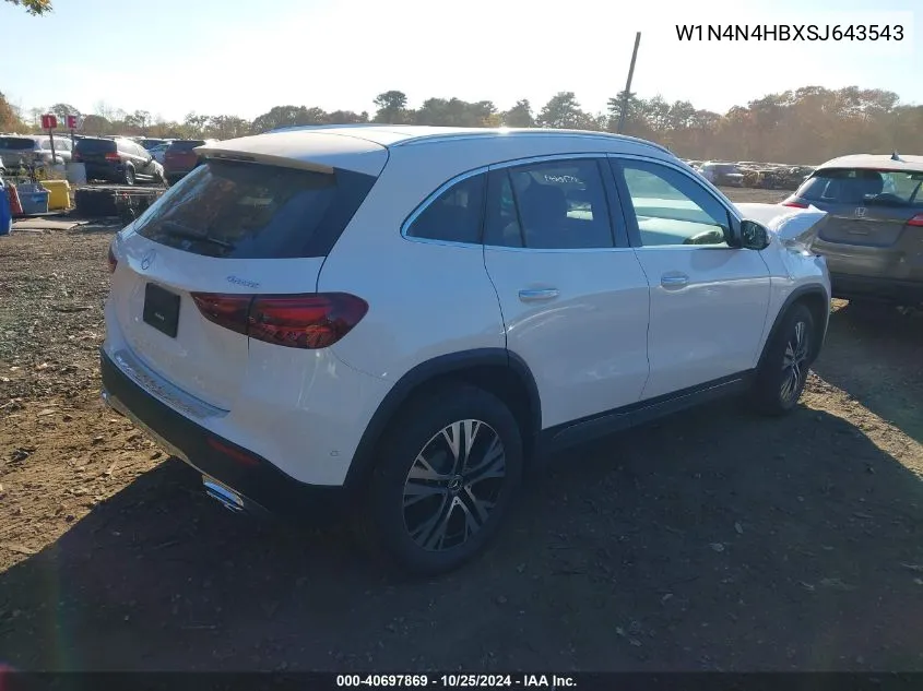 2025 Mercedes-Benz Gla 250 4Matic VIN: W1N4N4HBXSJ643543 Lot: 40697869