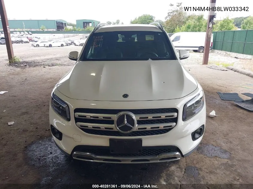 2020 Mercedes-Benz Glb 250 4Matic VIN: W1N4M4HB8LW033342 Lot: 40281361