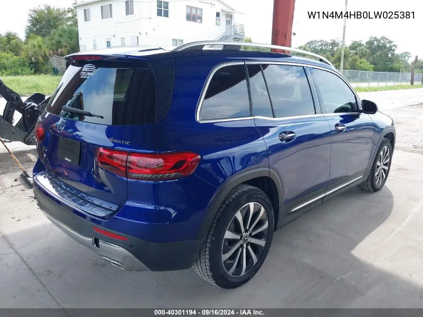 2020 Mercedes-Benz Glb 250 4Matic VIN: W1N4M4HB0LW025381 Lot: 40301194