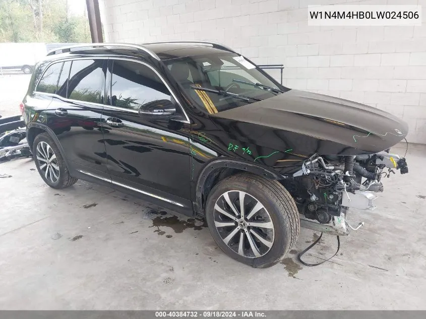 2020 Mercedes-Benz Glb 250 4Matic VIN: W1N4M4HB0LW024506 Lot: 40384732