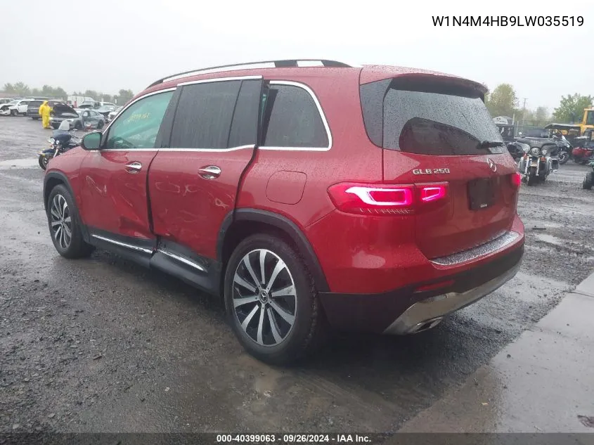 2020 Mercedes-Benz Glb 250 4Matic VIN: W1N4M4HB9LW035519 Lot: 40399063