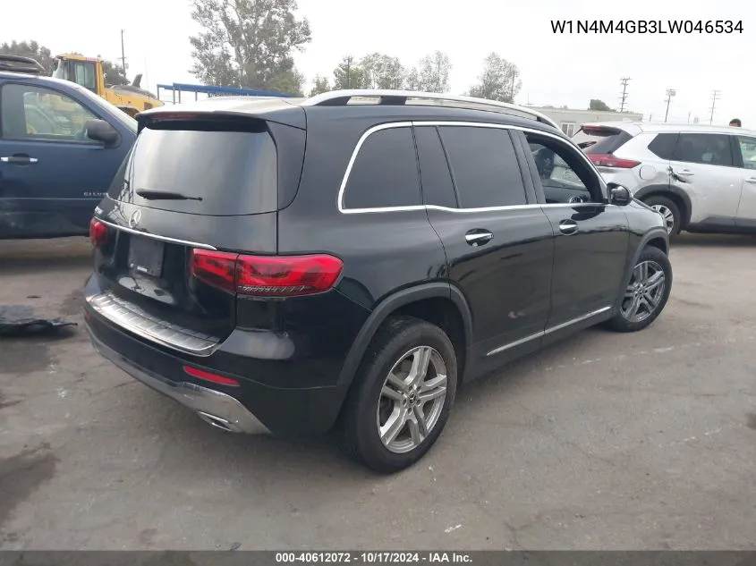 2020 Mercedes-Benz Glb 250 VIN: W1N4M4GB3LW046534 Lot: 40612072