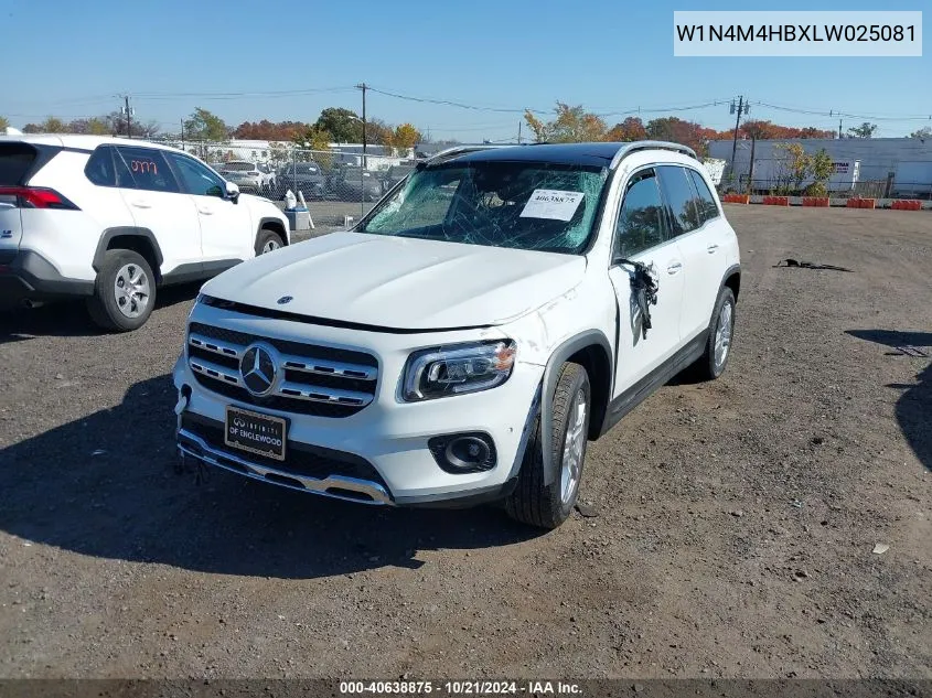 2020 Mercedes-Benz Glb 250 4Matic VIN: W1N4M4HBXLW025081 Lot: 40638875