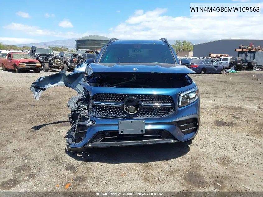 2021 Mercedes-Benz Glb 250 VIN: W1N4M4GB6MW109563 Lot: 40049921