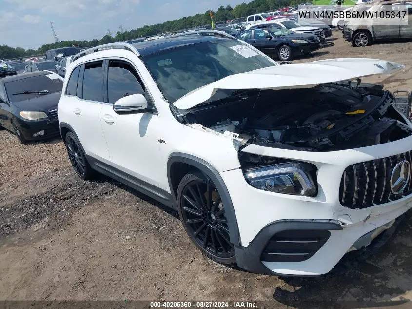 2021 Mercedes-Benz Amg Glb 35 4Matic VIN: W1N4M5BB6MW105347 Lot: 40205360