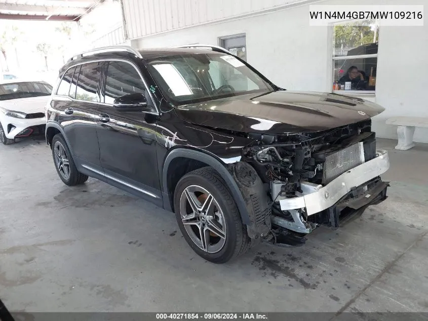 2021 Mercedes-Benz Glb 250 VIN: W1N4M4GB7MW109216 Lot: 40271854