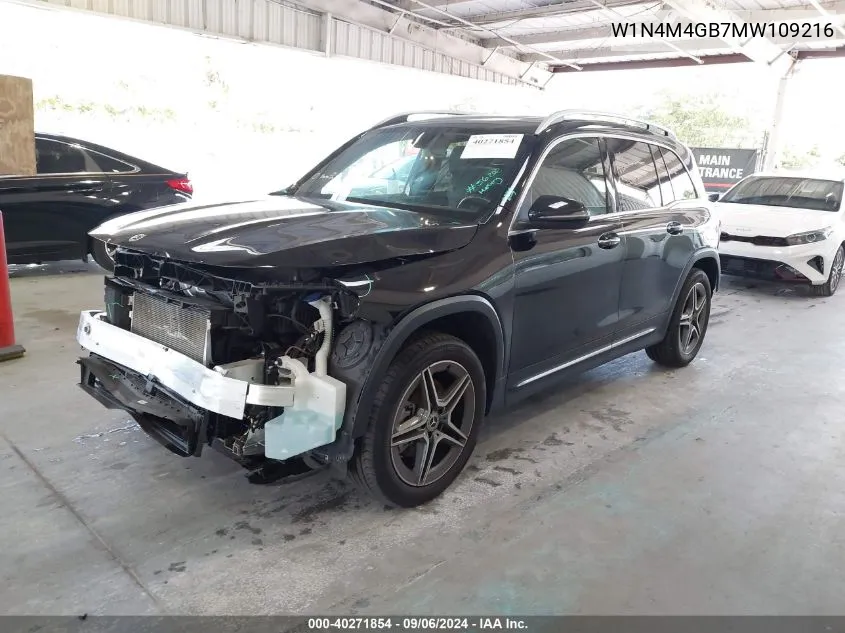 2021 Mercedes-Benz Glb 250 VIN: W1N4M4GB7MW109216 Lot: 40271854