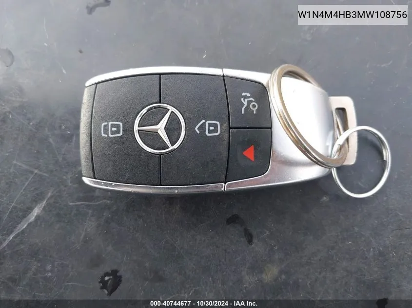 2021 Mercedes-Benz Glb 250 4Matic VIN: W1N4M4HB3MW108756 Lot: 40744677