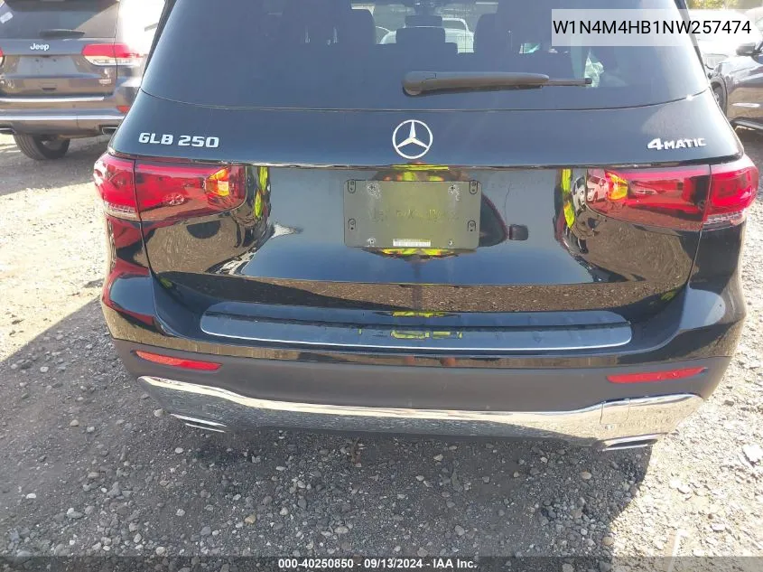 2022 Mercedes-Benz Glb 250 250 4Matic VIN: W1N4M4HB1NW257474 Lot: 40250850