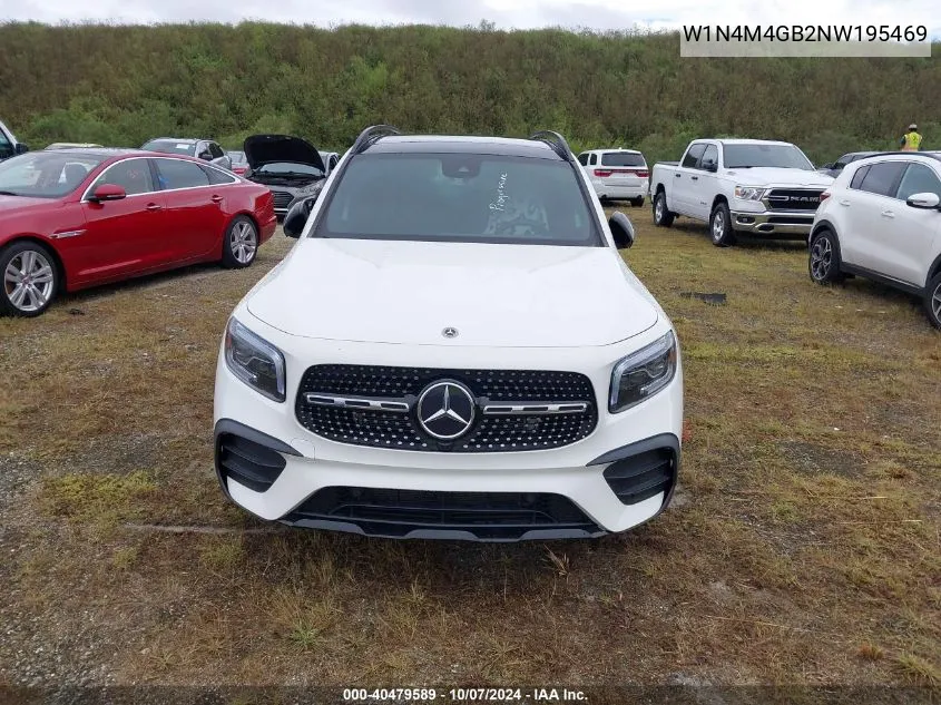 2022 Mercedes-Benz Glb 250 VIN: W1N4M4GB2NW195469 Lot: 40479589