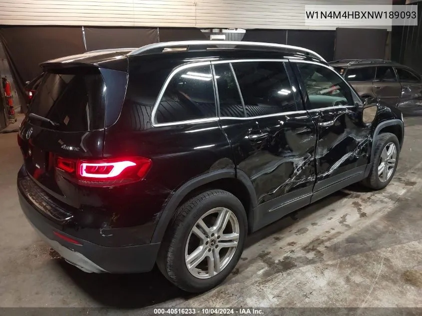 2022 Mercedes-Benz Glb 250 4Matic VIN: W1N4M4HBXNW189093 Lot: 40516233