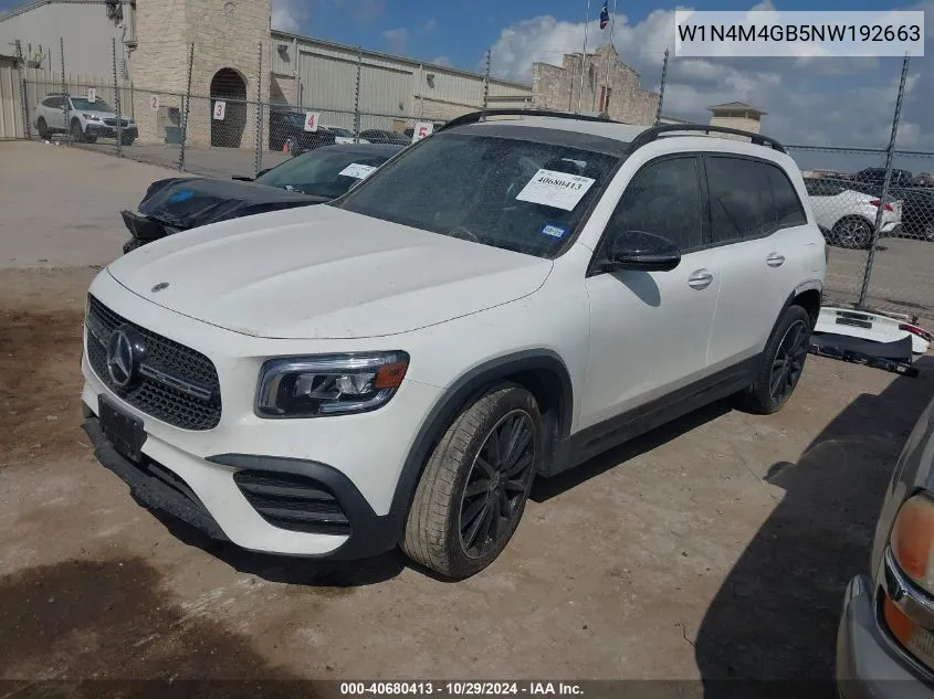 2022 Mercedes-Benz Glb 250 VIN: W1N4M4GB5NW192663 Lot: 40680413