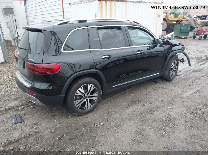 2024 Mercedes-Benz Glb 250 4Matic VIN: W1N4M4HBXRW358079 Lot: 40856647