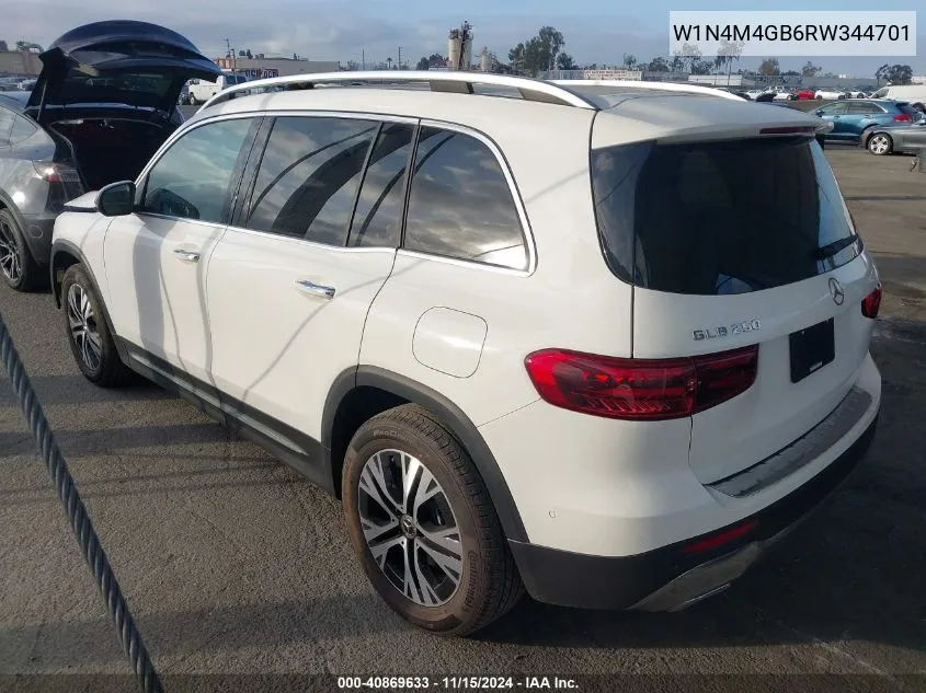 2024 Mercedes-Benz Glb 250 VIN: W1N4M4GB6RW344701 Lot: 40869633