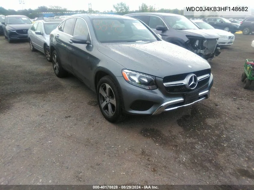 2017 Mercedes-Benz Glc 300 Coupe 4Matic VIN: WDC0J4KB3HF148682 Lot: 40178828