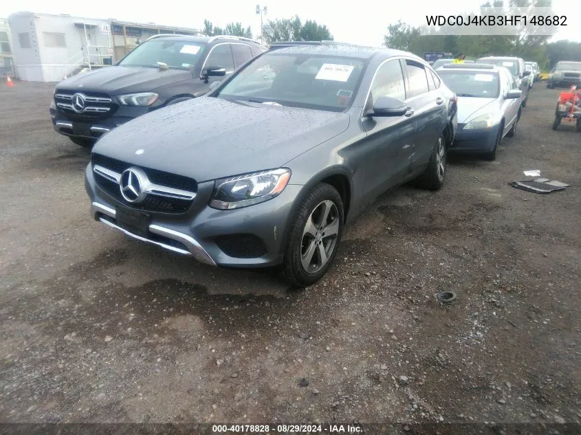 2017 Mercedes-Benz Glc 300 Coupe 4Matic VIN: WDC0J4KB3HF148682 Lot: 40178828