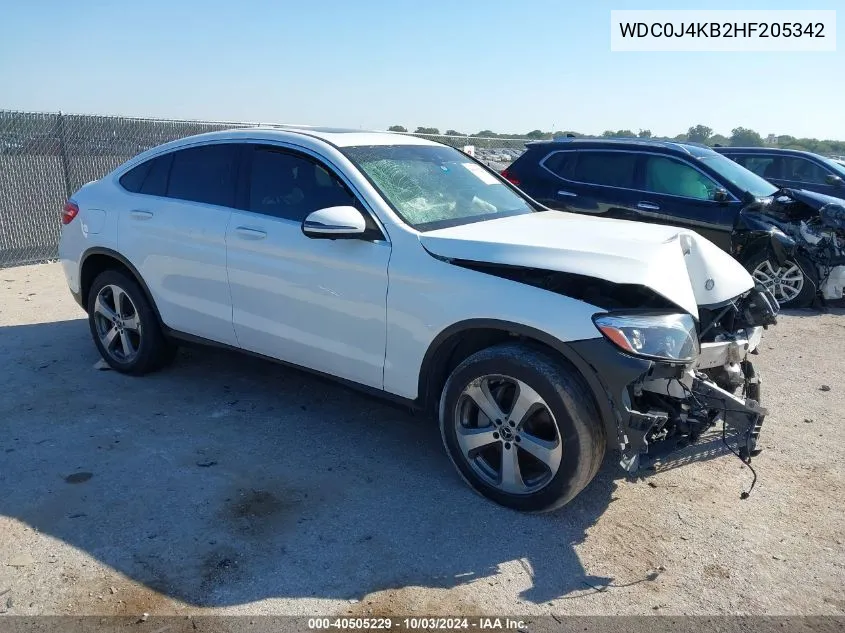 2017 Mercedes-Benz Glc 300 Coupe 4Matic VIN: WDC0J4KB2HF205342 Lot: 40505229