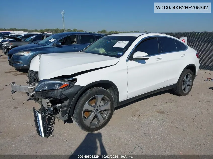 2017 Mercedes-Benz Glc 300 Coupe 4Matic VIN: WDC0J4KB2HF205342 Lot: 40505229